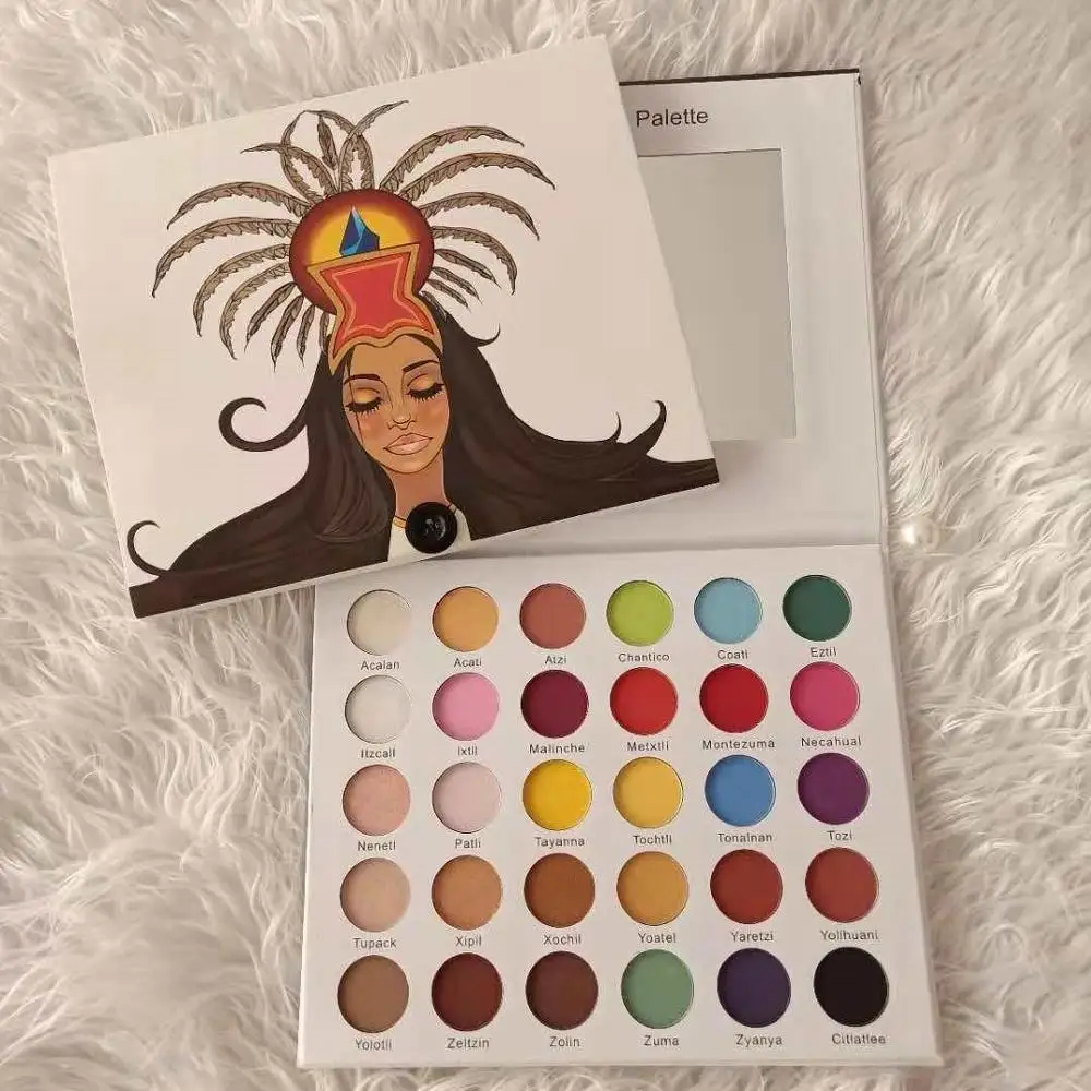 

Eye Shadow Powder Matte Shimmer Make Up Eyeshadow Palette Natural Orange Blue Colors Long Lasting Waterproof Makeup Pallet