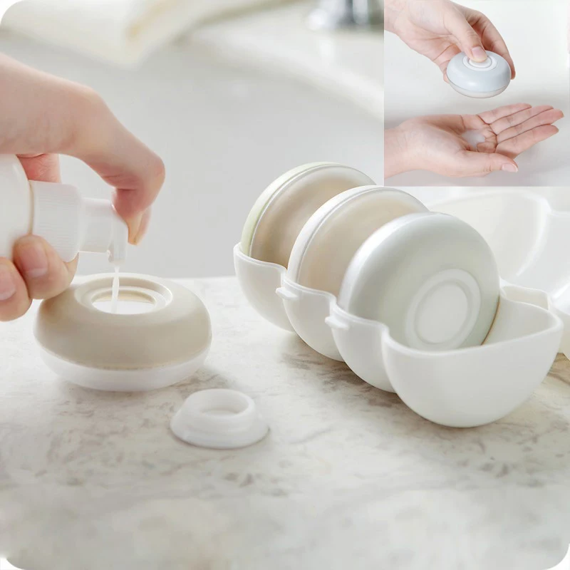 1/set Portable Bottle Travel Sealing Shampoo Shower Gel Storage Box Cosmetic Empty Bottle Makeup