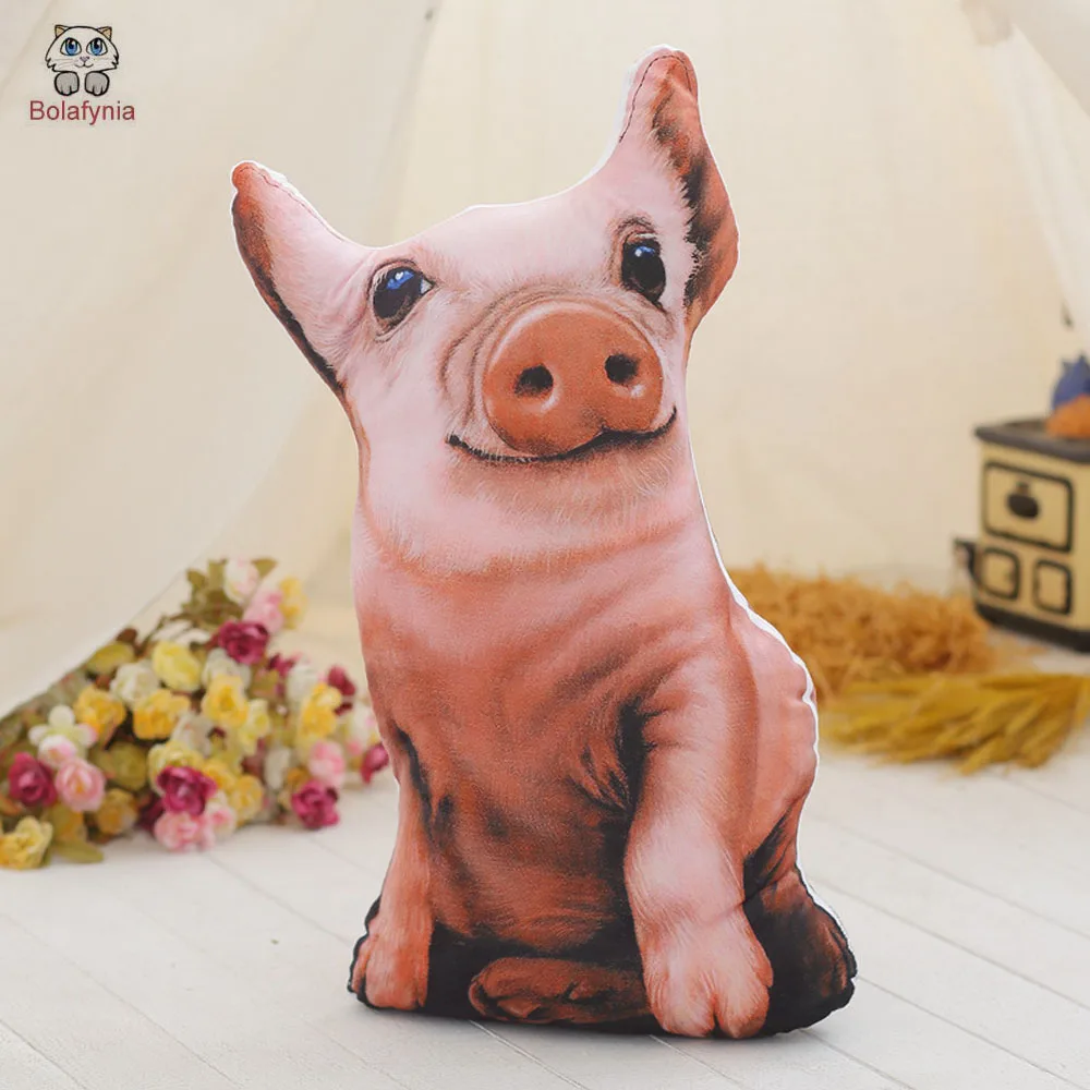 

BOLAFYNIA Simulation pig Baby Kid Plush Toy for Christmas Birthday Gift Children Plush Stuffed Toys pig pillow DOLL