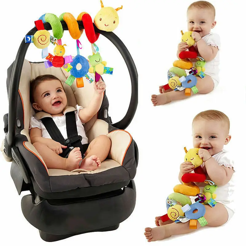 Activity Spiral Stroller Car Seat Travel Hanging Bell Toys Baby Rattles Toy Gift