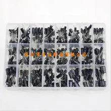 24 specifications electrolytic capacitor sorting box kit range 0.1uF — 1000uF 500pcs