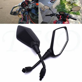 

carbon fiber color 10MM motorcycle off-road motorbike side rearview mirror For Honda CBR250 VT250 Hornet250 Jade250 CB400 CBR400