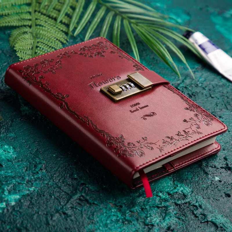 

Diary Notebook with Lock Leather Notebook Planner Agenda 2019 Planner Bullet Journal Scheduler Organizer School Office Supplies