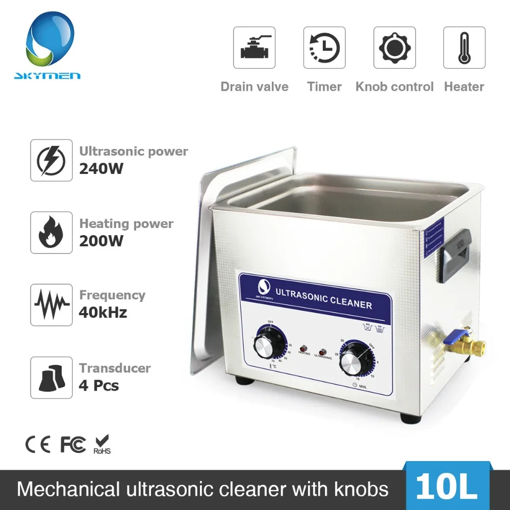 Skymen 10L 240W Ультразвуковой очиститель ручка управления ультразвуковая ванна