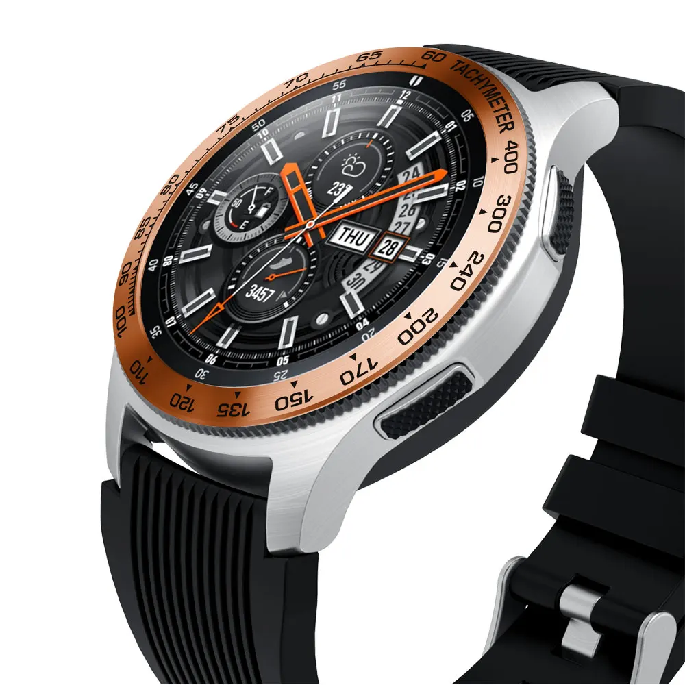 Для samsung Galaxy Watch 46 мм Смарт часы ободок кольцо клейкая крышка против царапин металлическое защитное кольцо# F