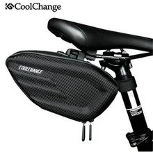 CoolChange Cycling Rear Seat Tail Large Bag Bicycle Saddle Bag Waterproof MTB Bike Rear Bag Reflective Bike Accessories b soul ya130 bike bicycle oxford quick release saddle seat tail bag w reflective strips black