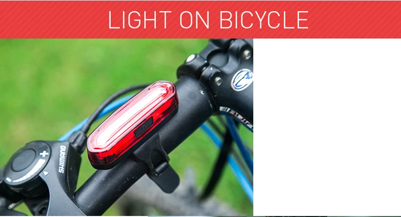 Clearance INBIKE New Bike Light Bicycle Tail Light USB Rechargeable Waterproof Cycling Taillights LED COB Warning Lights NX605 8
