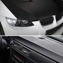 Useful 20″X50″ Black 3M Carbon Fiber Vinyl Auto Car Wrap Roll Film Sticker DIY
