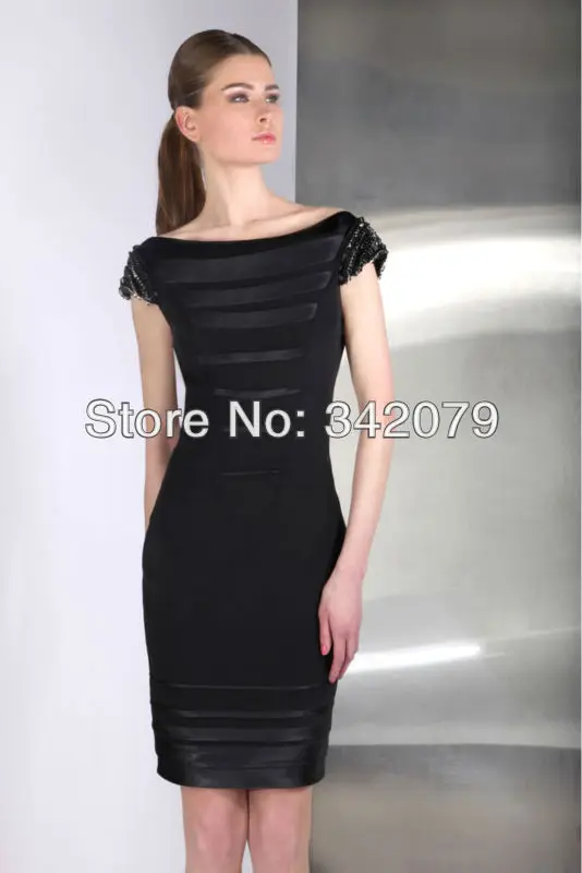 boat neckline cocktail dress 