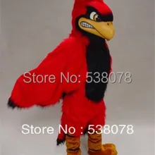 Плюшевые Материал Fierce кардинал Маскоты костюм для взрослых Размеры Товары для птиц реквизита праздничное нарядное платье Cosply Костюмы sw595