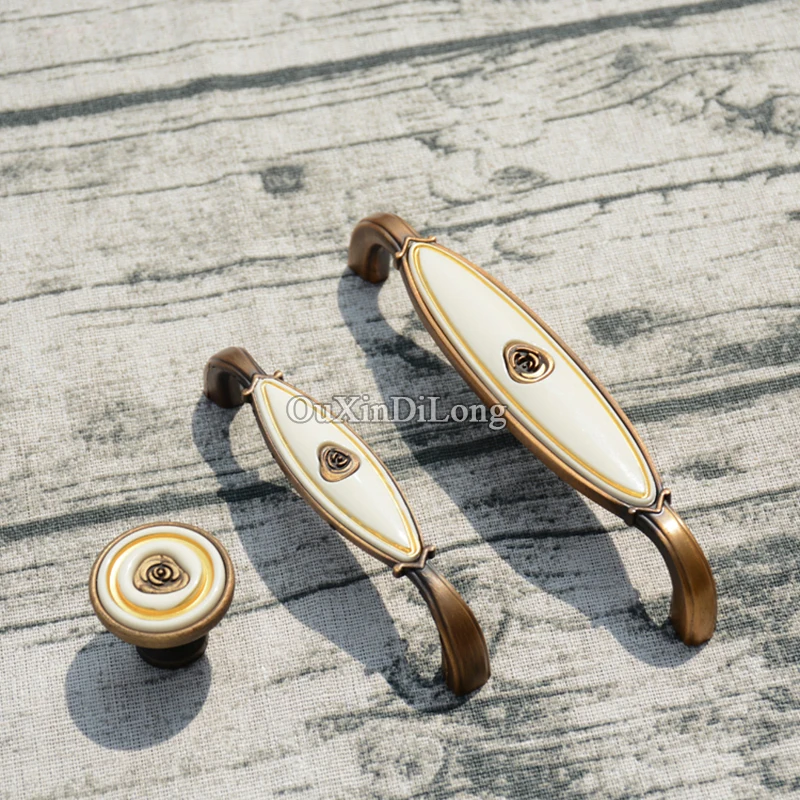 الرجعية خمر 2 PCS الأوروبية المطبخ مجلس الوزراء مقابض باب دولاب خزانة تسريحة درج خزانة خذاء التأثيرات مقابض و المقابض