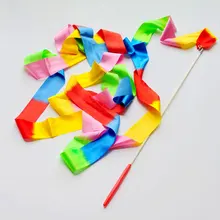 Гимнастическое оборудование для гимнастики, художественная гимнастика, 1 шт., 4 м, лента для танцев, гимнастический балет