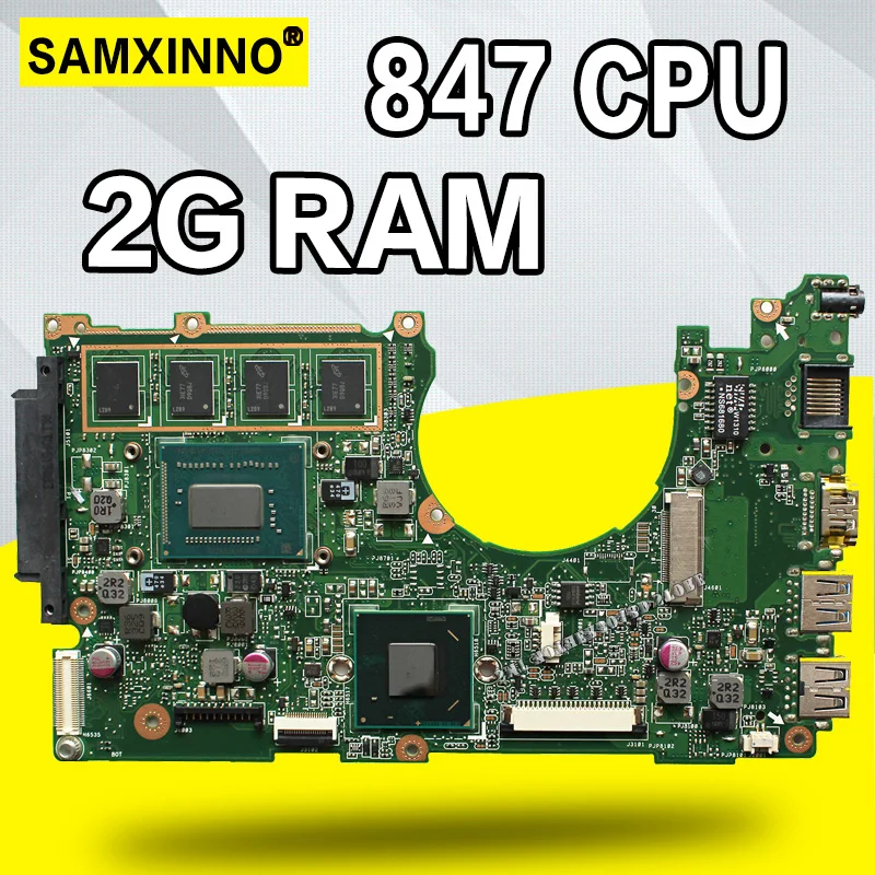 X202E Laptop motherboard REV2.0 847 cpu 2GB RAM for ASUS X201E S200E