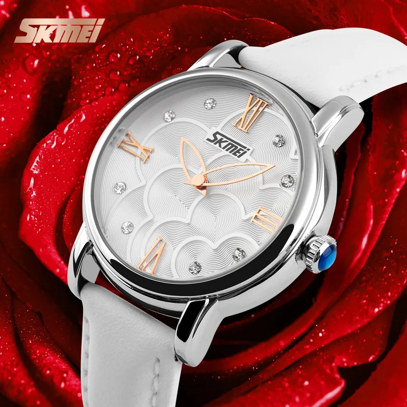 

Relojes Mujer 2016 Quartz Watch Women Watches Relogio Feminino Women's Leather Dress Fashion Brand SKMEI Waterproof Wristwatches