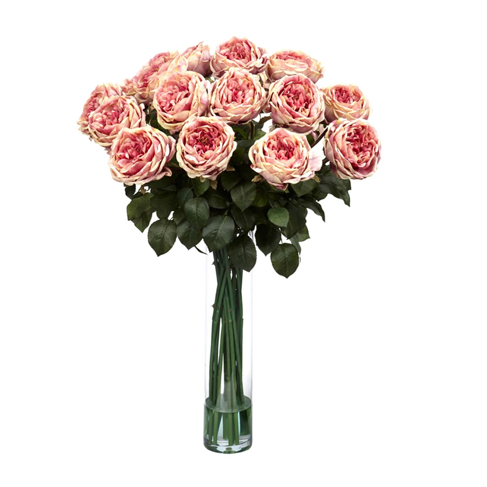 Nearly Natural Fancy Rose Silk Flower Arrangement (1)