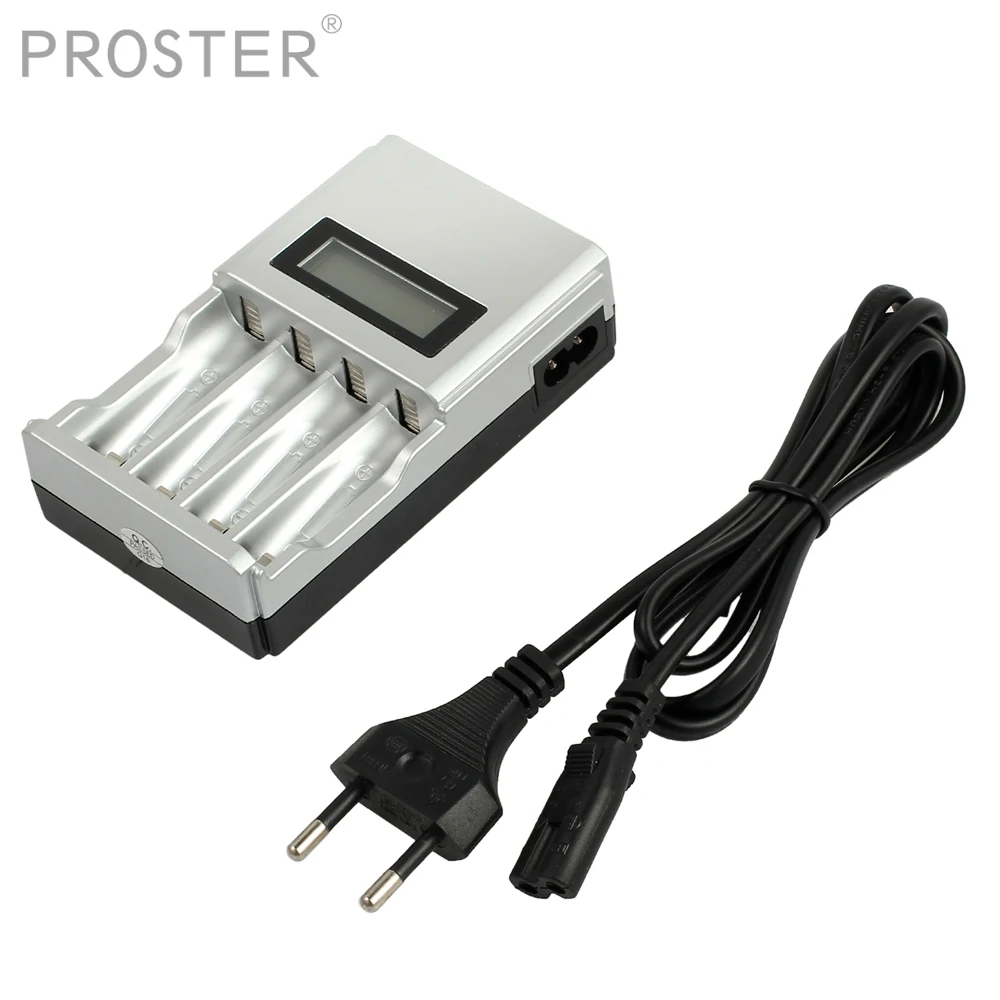 

PROSTER Varta LCD Charger for 4 AA / AAA batteries (including 4 AA batteries with 2100 mAh each) battery Charger