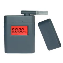 DHL, 100 шт. Цифровой Тестер дыхания спирта AT838 Алкотестер с подсветкой и 5 шт. 360 градусов вращающийся мундштук