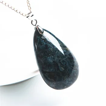 

Namibia Genuine Blue Natural Pietersite Pendant Women Men Necklace Water Drop Pendant 37*23*10mm