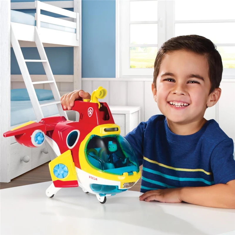 

New Paw Patrol Dog Sea Rescue Sub Patroller Submarine Music Sound and Light Base Set Toys Action Figure Model Toys Kids Gifts