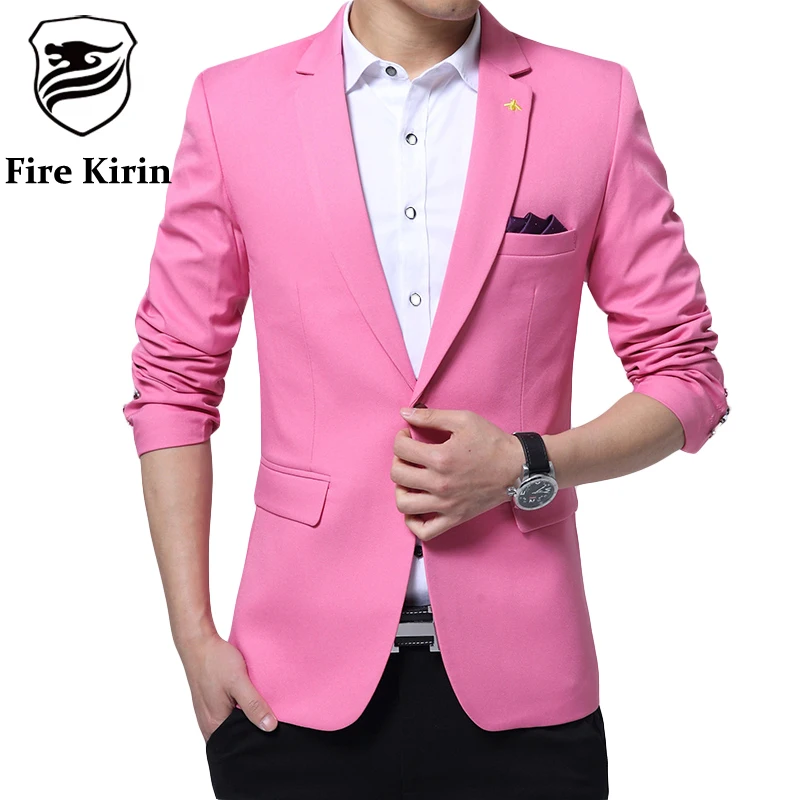 Online Buy Wholesale men pink blazer from China men pink blazer ...