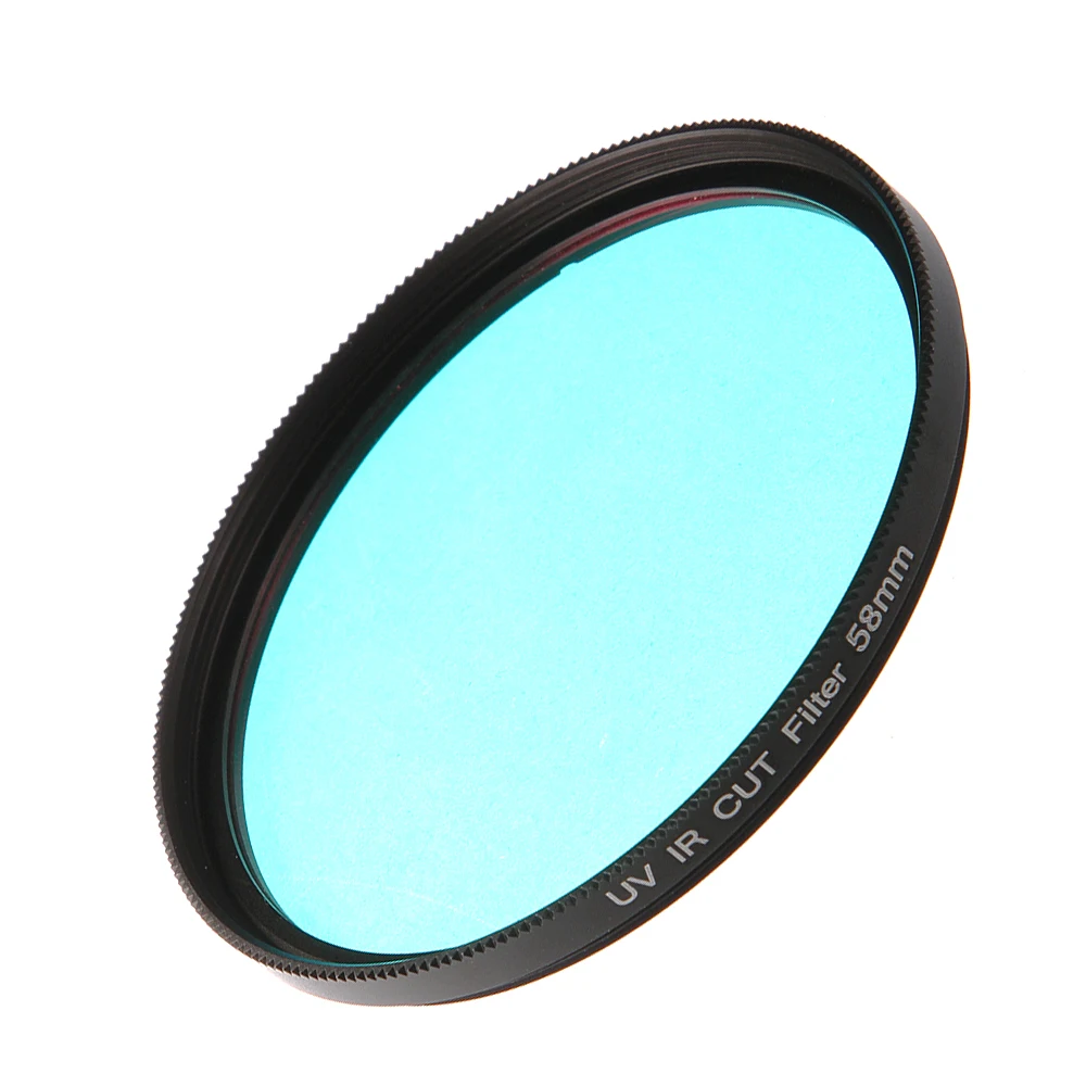 UV-IR filtro cut, passagem infravermelha UV, vidro óptico de raio X, 52mm, 58mm