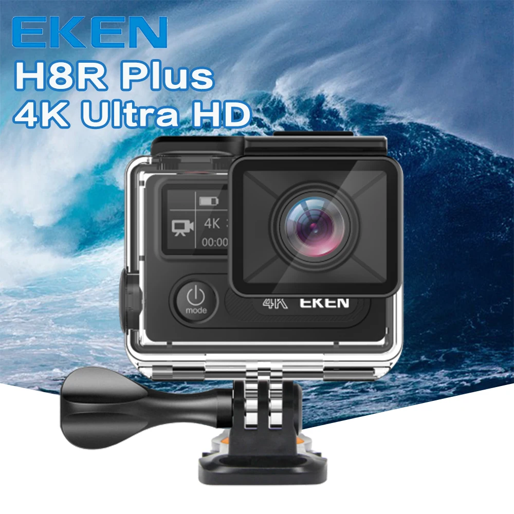 Original Eken H8r Plus Action Camera 4k 30fps Ultra Hd 170 Degree Wifi