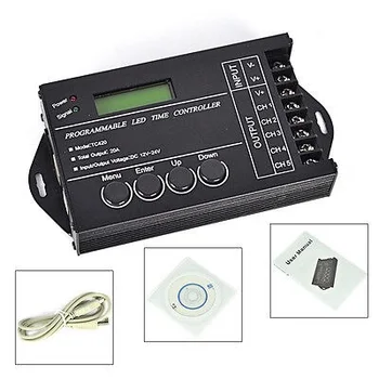 

[Seven Neon]Free shipping intelligent DC12V/24V 20A 5channels LED time programmable LED RGB strip/module controller