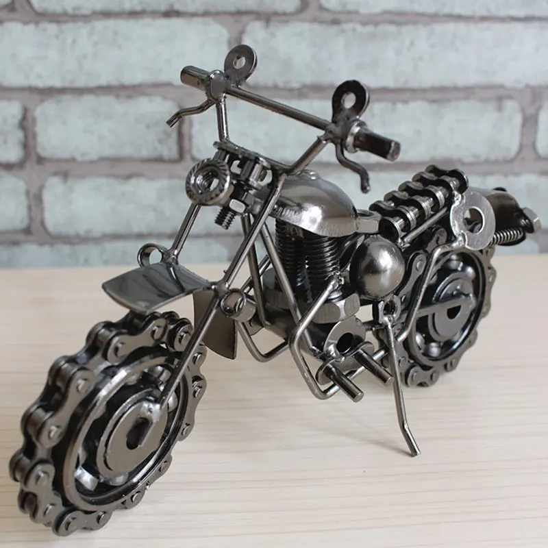 

Motorcycle Metal Sculpture Handmade Motorcycle Iron Art Moto Decoration Craft For Home & Bar Nice Birthday & Christmas Gift
