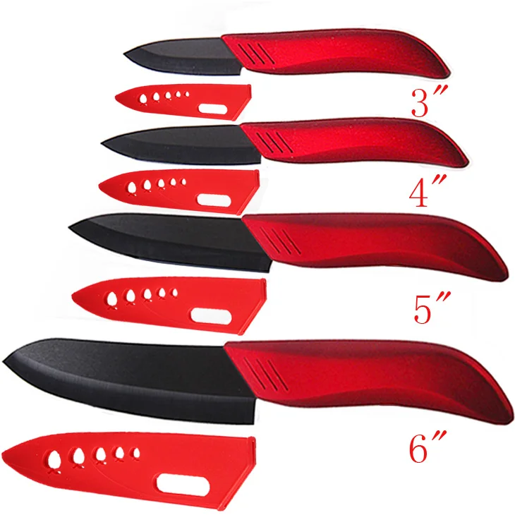 Home kitchen dining bar black ceramic knife accessories set paring