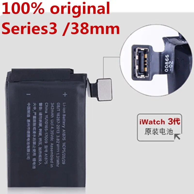

a1848 38MM 100% Tested Original Battery Real 279mAh For Apple watch 38mm Series 3 A1848 Series3 38mm