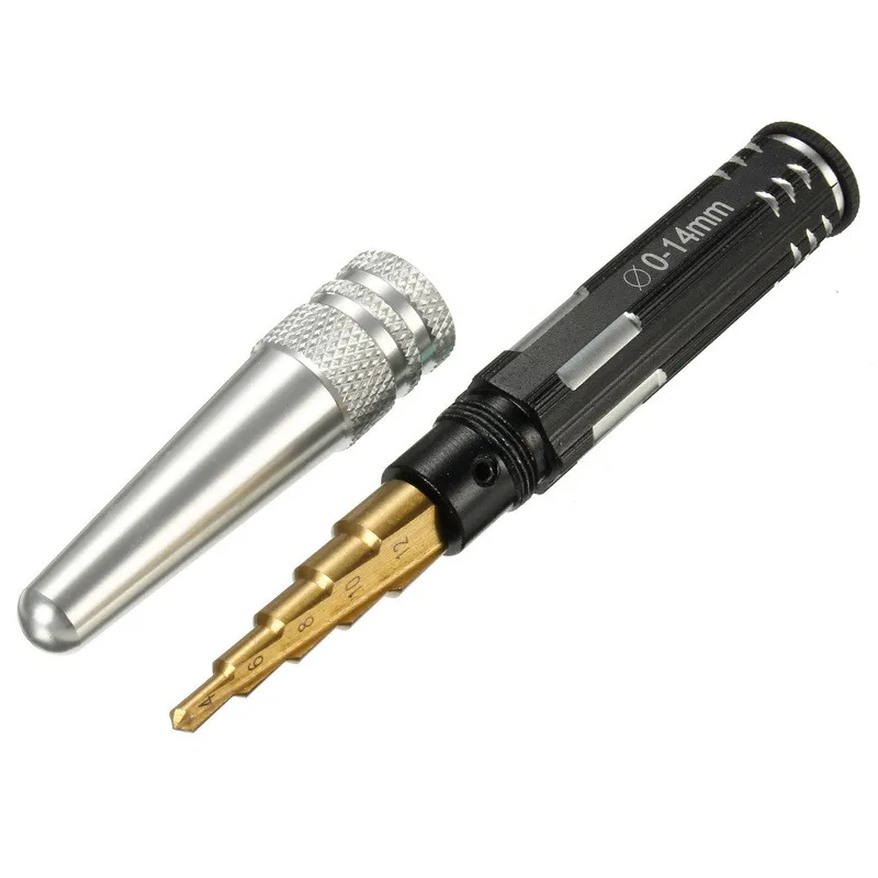 

Multi-level Reamer 4-12mm Titanium Steel Alloy Reaming Tool with Cap