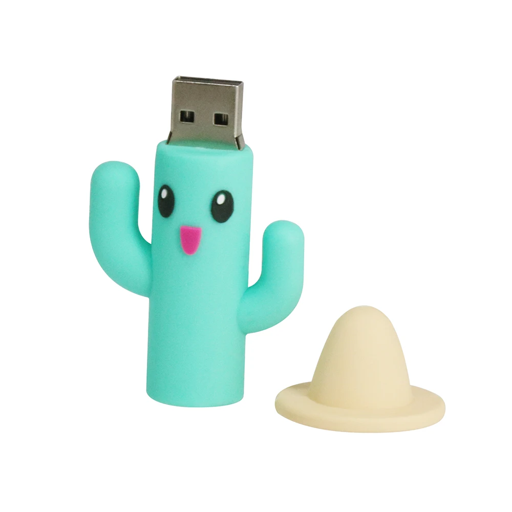 USB флешка супер милый кактус флешки 4 ГБ 8 ГБ 16 ГБ 32 ГБ ручка драйвер USB 2,0 Memory Stick флэш-накопитель внешних накопителей подарки