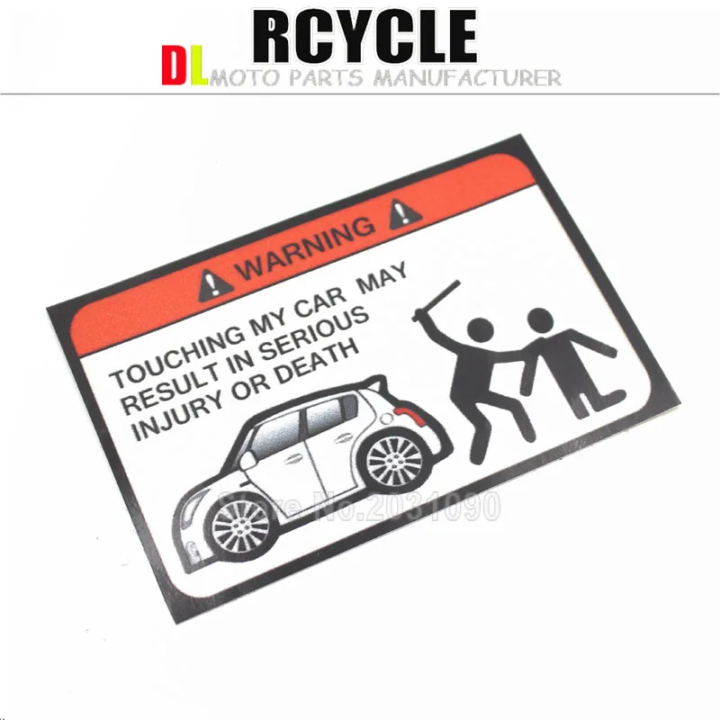 

Hot Sale Safety Warning Vinyl Car stickers" DO NOT TOUCH MY CAR " car motorcycles decal styling accessories