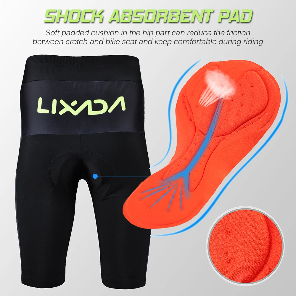 Lixada, новинка, Men'sman, одежда для велоспорта, короткий рукав, Велоспорт, Джерси, мягкие шорты, спортивный костюм, костюм, комплект дышащей одежды для велоспорта