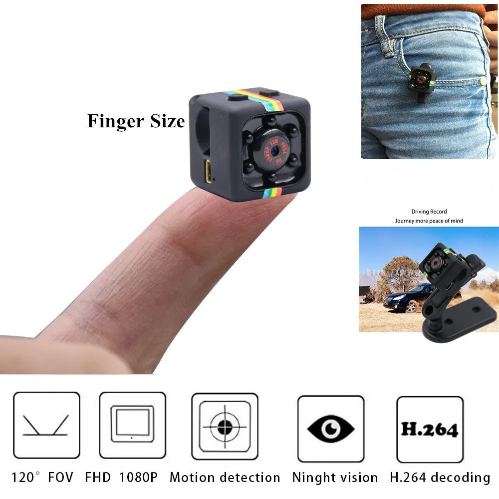 free shipping micro camcorder SQ11 portable audio video