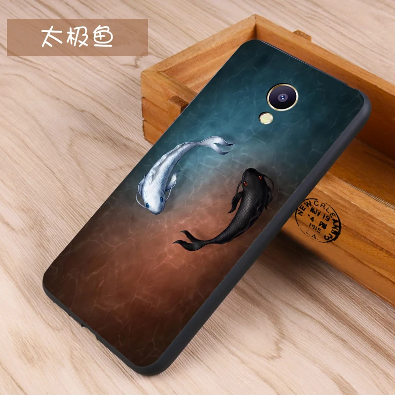 Meizu M5s Case Original Cover for Meizu M5s Case bag Cover Skin Wolf Fish Skull m5s Fundas 100% BiNFUL 11