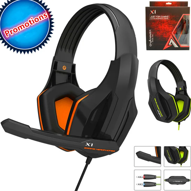 2017 Top Quality Professional Super Bass Over ear Gaming Headset with