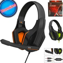 2017 Одежда высшего качества профессиональный Super Bass Over-Ear игровая гарнитура с микрофоном игры стерео наушники для PC Gamer компьютер