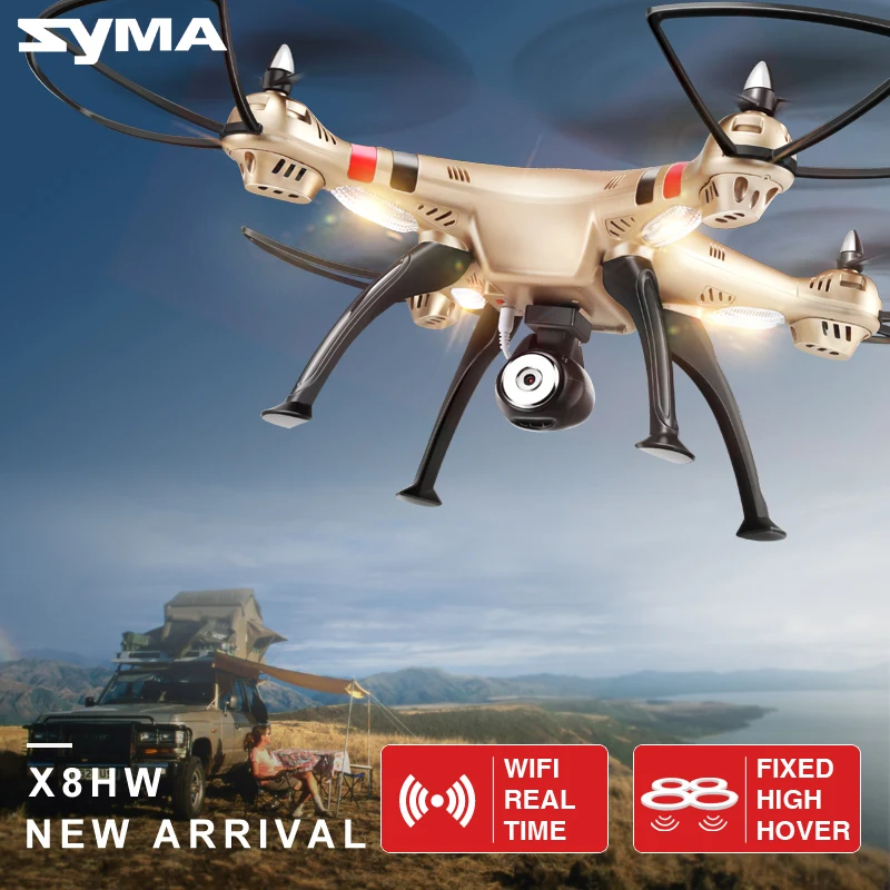Quadcopter Syma X8HW FPV RC font b Drone b font with WiFi HD Camera Real time