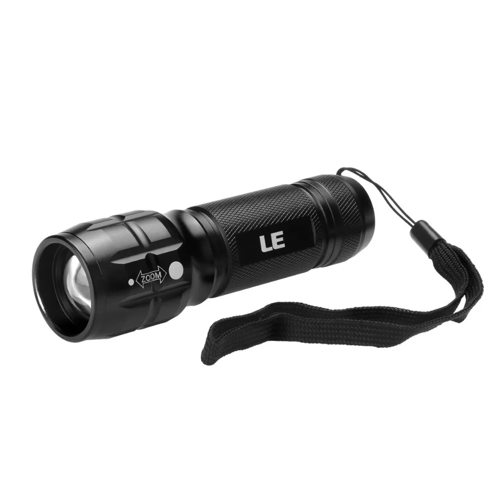 Free shipping LE Adjustable Focus CREE LED Flashlights, Super Bright
