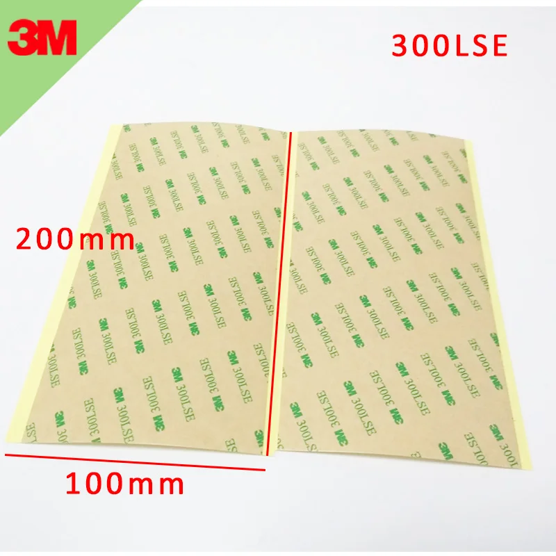 

5pcs 100mmx200mm Clear 3M 9495LE 300LSE High Strength Double Coated Sided Super Strong Adhesive Tape