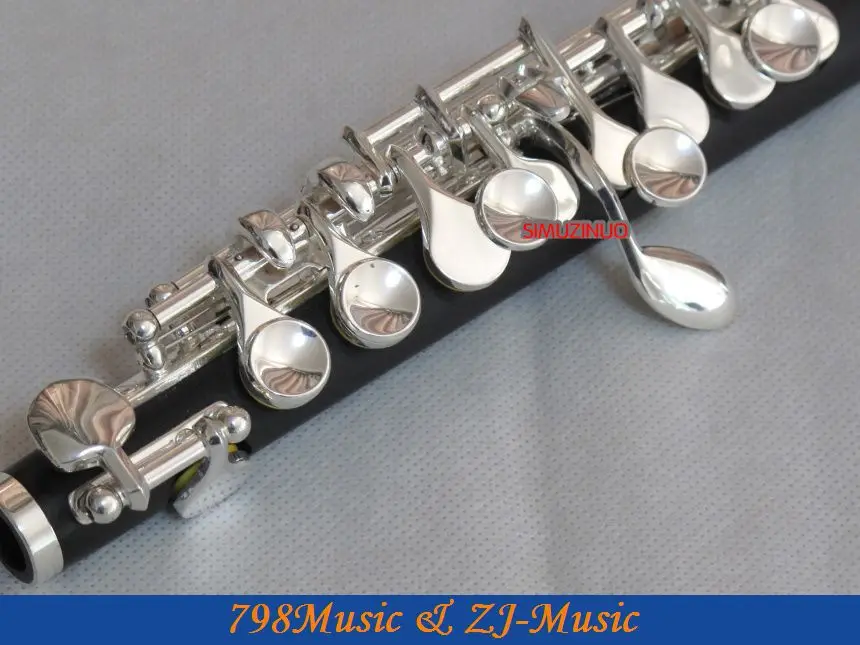 Имитация дерева body пикколо флейта Silver C Key Split E деревянный ящик|piccolo flute case|flute