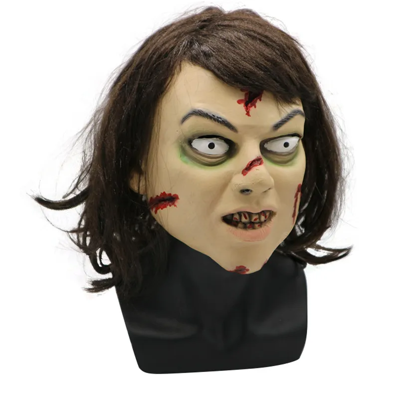 

MostaShow Horror Ghost Baby Full Head Mask Halloween Cosplay Mask Carnival Costume Full Actor's Headgear Adult Party Latex Masks