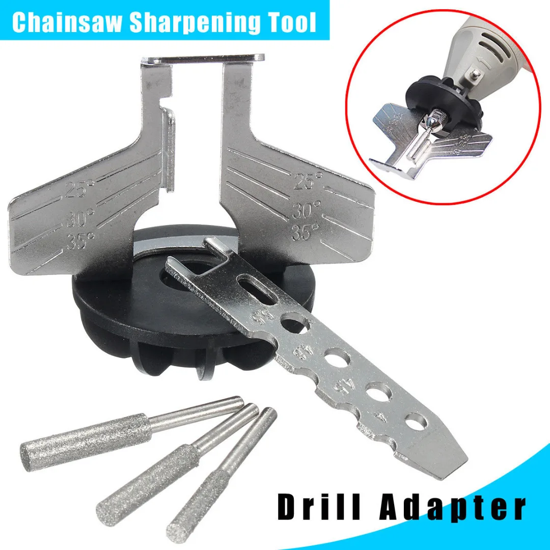 DWZ Chainsaw Sharpening Tool Attachment Rotary Power Drill Hand