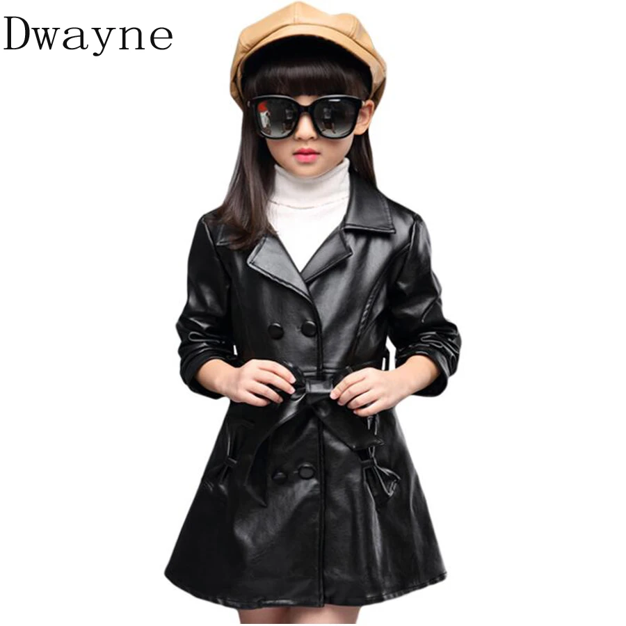 Детская куртка из искусственной кожи; зимнее кожаное пальто для девочек; весенние куртки для девочек; детский бархатный модный спортивный костюм; облегающие черные пальто; ветровка