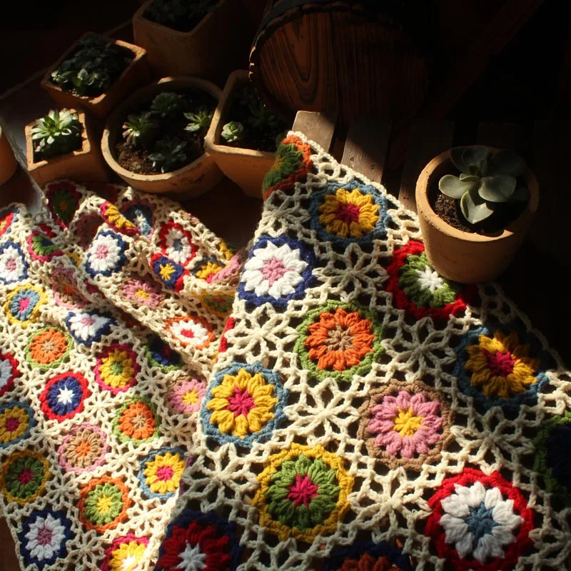 ^*Best Offers hot sale Chinese handmade original Hand hooked fashion crochet blanket cushion felt pastoral style gift ^*Best Offers hot sale Chinese handmade original Hand hooked fashion crochet blanket cushion felt pastoral style gift