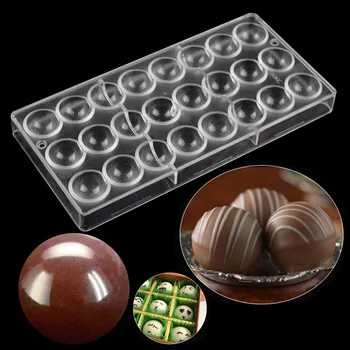 

DIY half sphere shape polycarbonate chocolate moulds , baking half ball confectionery tools candy chocolate mold