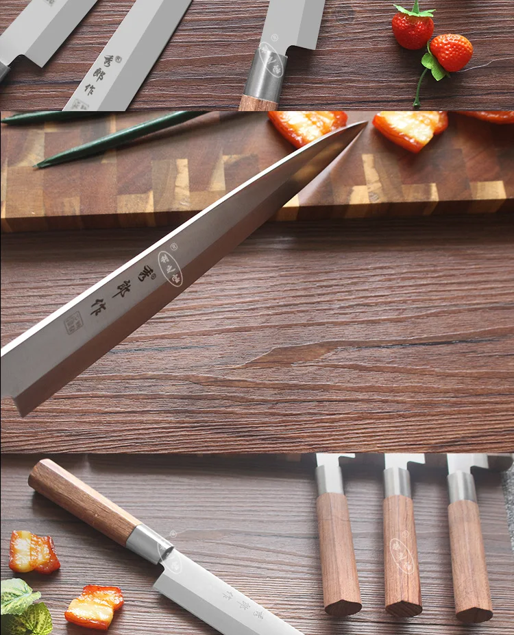 Sashimi японский кулинарный шеф-повара сырой нож для суши santoku японские ножи cuchillos de cocina profesionales