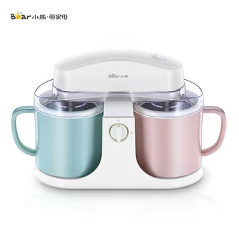 

1L Large Capacity Creative Fashion Automatic Double Barrel Ice Cream Machine One-button Operation Soft Ice Cream Making