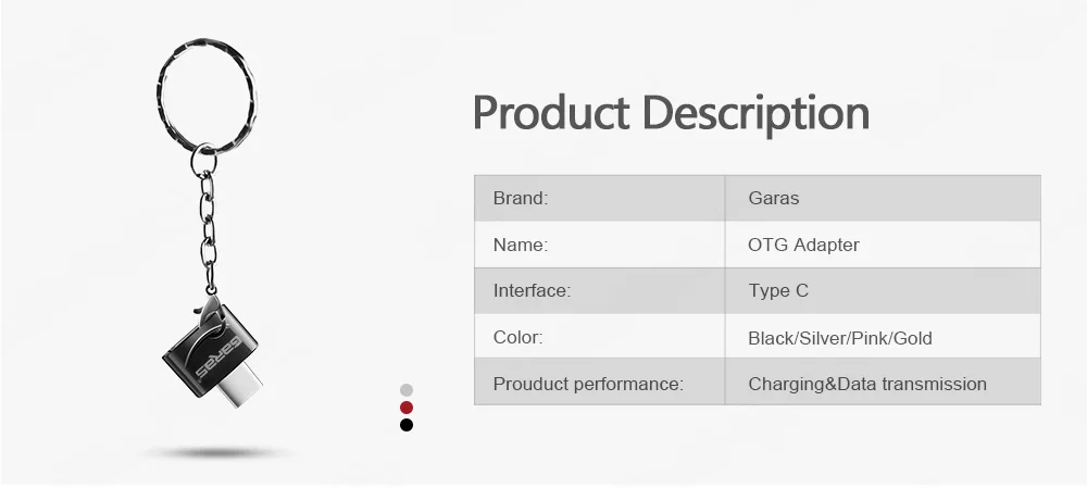 GARAS OTG type-C/usb type C адаптер типа OTG-C конвертер для samsung S8 для MacBook серии usb-type C OTG Micro usb адаптер